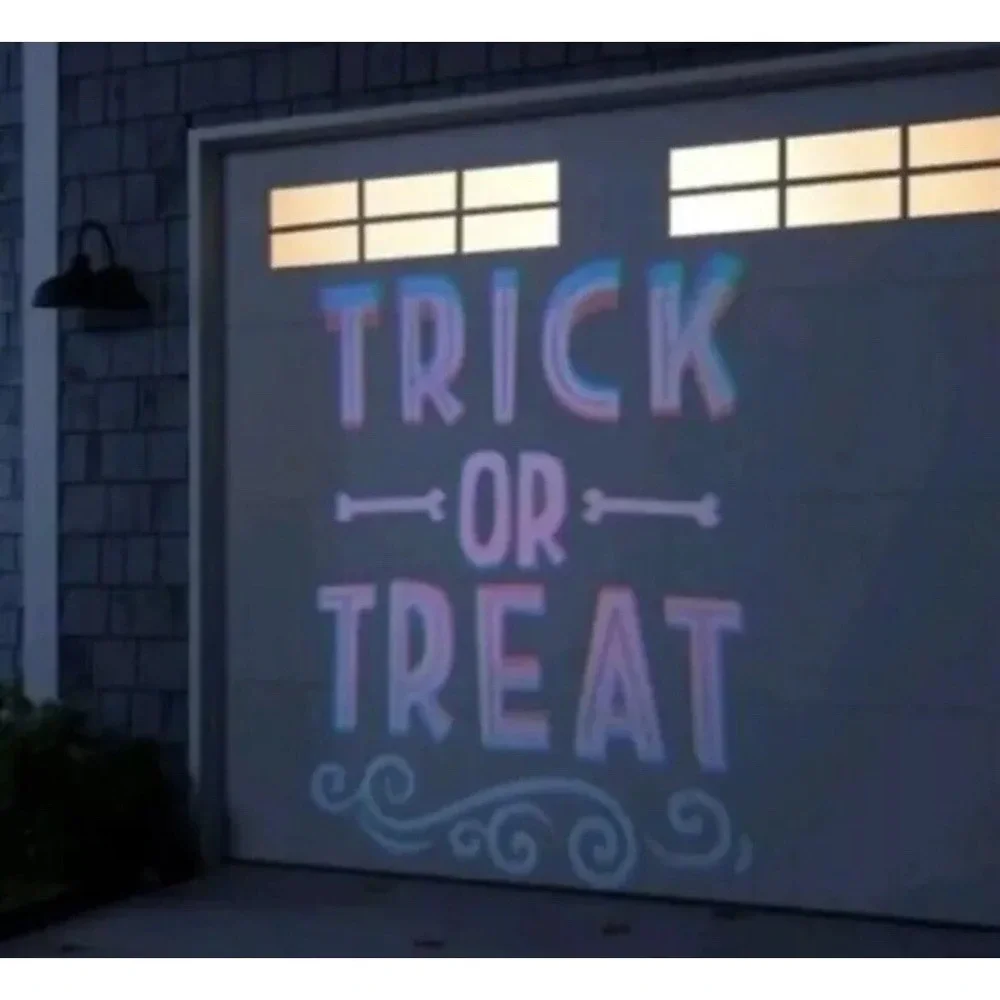 ⚡️Hyde & Eek Trick or Treat LED‎ Light Motion Projector 6ft Halloween Decoration